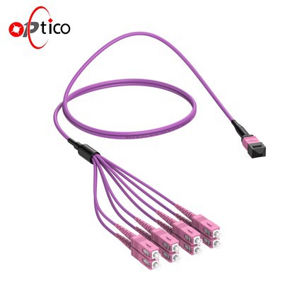 Оптичен пач кабел 8F MPO към SC Fanout