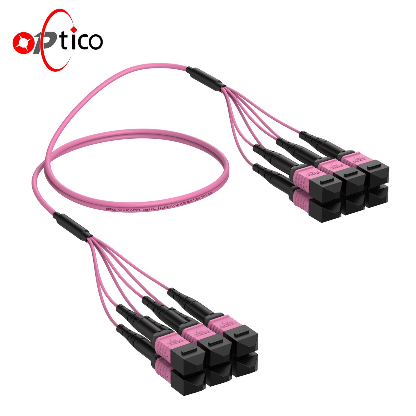 72f MTP MPO кръпкащ кабел OM4