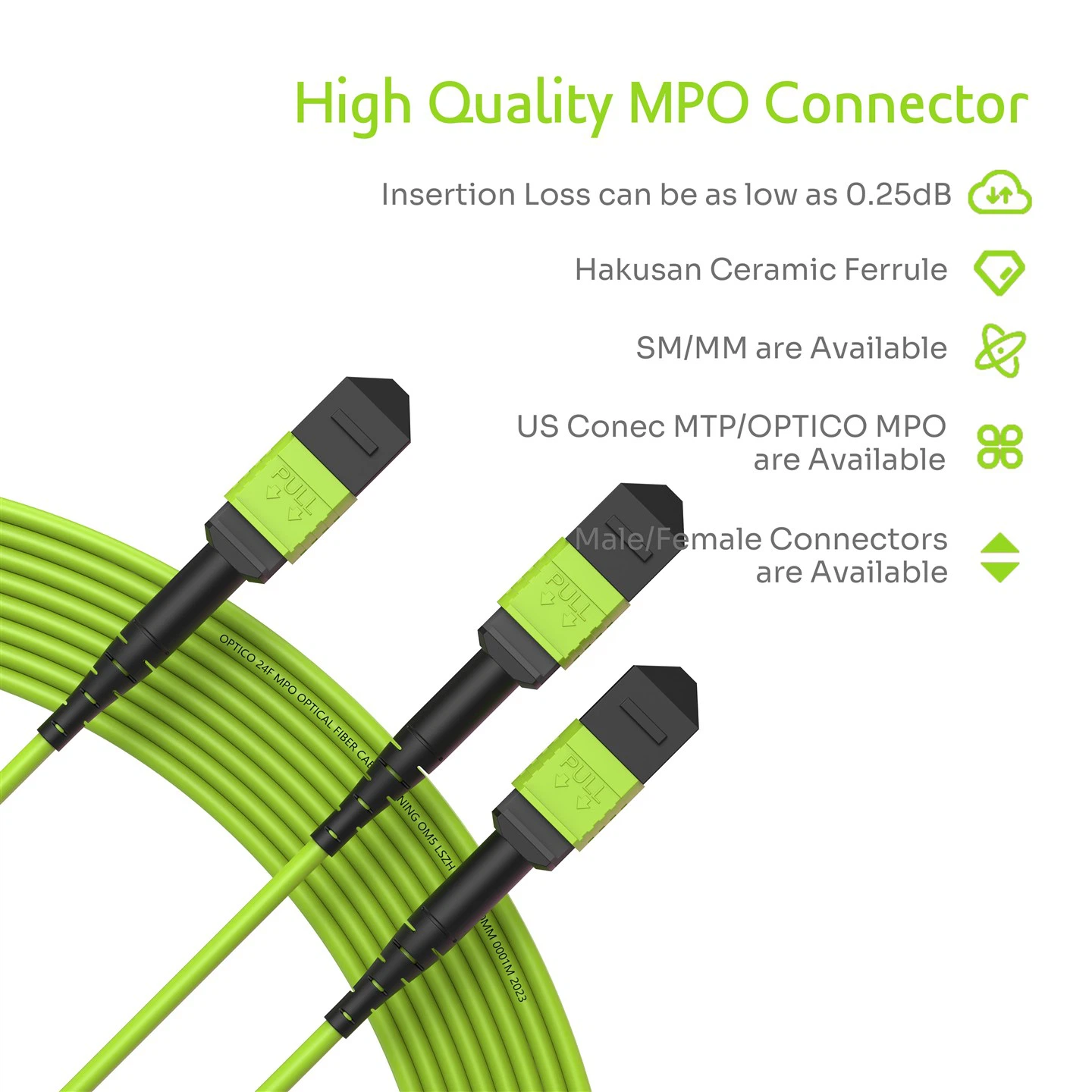 16F MPO MTP Y Type Cable OM5 suppliers